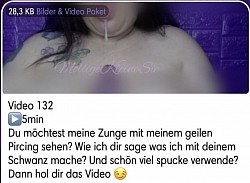 zunge pircing dirty talk spucke dildo