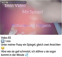 spiegel orgasmus haarig pussy schmatzen 1min
