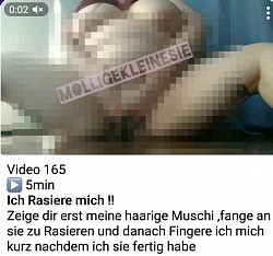 rasiere mich ,fingern